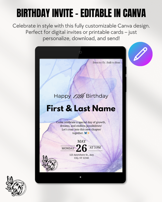 Elegant Event Invitation Bundle (4 Templates) – Editable Digital Invites for Canva